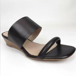 (S-4371) Find Chance-S Open Toe Slip On Low Wedge Sandals Sz 6.5